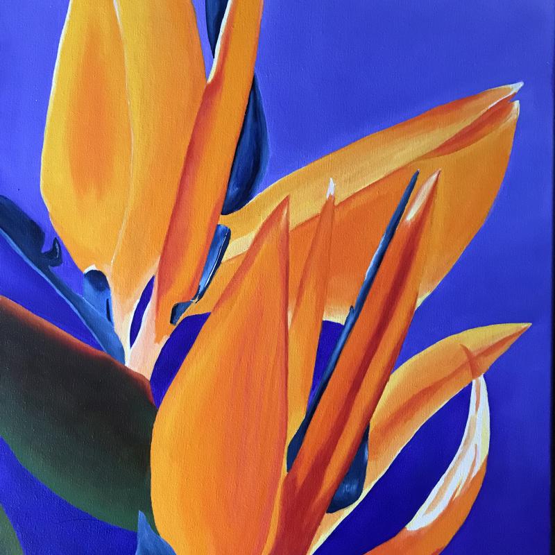 Bird of Paradise, Olja på duk, 40x50, Pia Kääpä, 2023