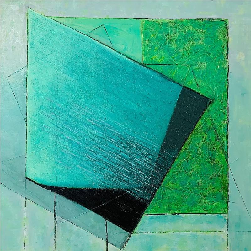 "TRUST" oil on canvas 90x90 by Marianne Matikka