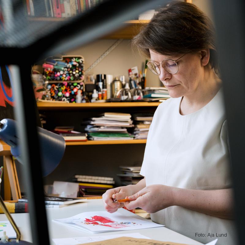 Sofie Björkgren-Näse studio. Fotograf Aja Lund