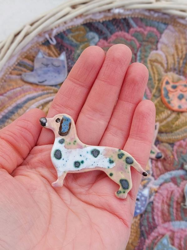 Ceramic Dog Brooche, 2022