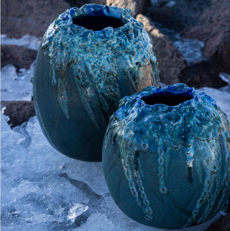 Blue vases